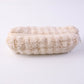 Stylish soft plush cosmetic pouch for skincare and accessories