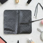 Makeup brush holder bag storing brushes separately in different slots for organisation