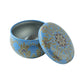 Mandala metal trinket box with vibrant artwork