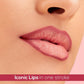 Matte lipstick pencil set with complete makeup look