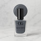 Swatch of long-lasting Calm Grey Matte Nail Polish on skin.