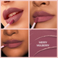 Merry Mulberry Liquid Lipstick enhancing a radiant smile.
