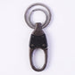 Dual ring metal key holder holding multiple keys securely