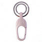 Side profile of sleek, durable metal keychain