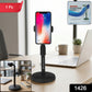 Side view of adjustable phone holder stand for smartphones