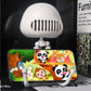 USB rechargeable mini fan featuring LED star projector with decorative lighting