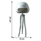 Personal desk fan rechargeable with built-in star projector for ambiance