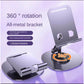 Compact foldable mobile stand showcasing multiple adjustable angles for optimal device use.