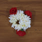 Traditional artificial flower gajra hair accessory with vibrant floral design