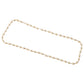 Stylish pearl necklace with fine golden chain detailing
