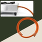 Mishra's LPG combo set components arranged for kitchen safety