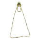 Stylish design necklace in gold tone with embedded stones