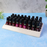 Clear blush nail polish bottle showcasing vibrant mix colors with glossy finish