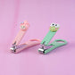 Baby nail clipper with cute random cartoon animal handle design