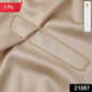 Gold-tone link chain necklace featuring pearl beads