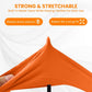 Waterproof orange gloves designed for dishwashing and cleaning