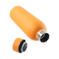 Reusable insulated orange water bottle made of stainless steel