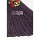 Generic Women's Printed Brasso Saree With Unstitched Blouse (Magenta, 5-6 Mtrs)