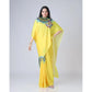Generic Women's Soft Crepe Silk Printed Ready To Wear Saree With Unstitched Blouse 5.5Mtr (Yellow)