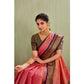 Generic Women's Silk Blended Jaquard Woven Saree With Unstitched Blouse 5.5Mtr (Pink)