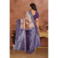 Generic Women's Banarasi Silk Jaquard Woven Saree With Unstitched Blouse 5.5Mtr (Orange)