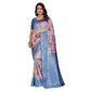 Generic Women's Banarasi Silk Jaquard Woven Saree With Unstitched Blouse 5.5Mtr (Pink)