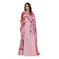 Generic Women's Banarasi Silk Jaquard Woven Saree With Unstitched Blouse 5.5Mtr (Pink)