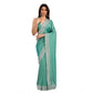 Generic Women's Silk Embroidred Saree With Unstitched Blouse 5.5Mtr (Light Green)