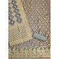 Generic Women's Banarasi Silk Printed Unstitched Salwar Suit Material With Dupatta (Grey, 3Mtrs)