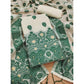 Generic Women's Banarasi Silk Printed Unstitched Salwar Suit Material With Dupatta (Bottle Green, 3Mtrs)