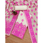 Generic Women's Banarasi Silk Printed Unstitched Salwar Suit Material With Dupatta (Pink, 3Mtrs)