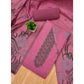 Generic Women's Banarasi Silk Printed Unstitched Salwar Suit Material With Dupatta (Pink, 3Mtrs)
