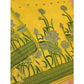 Generic Women's Banarasi Silk Printed Unstitched Salwar Suit Material With Dupatta (Yellow, 3Mtrs)