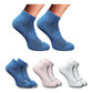 Generic 3_Pair Set Unisex Casual Cotton Printed Low Cut Socks (Multicolor)