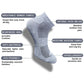 Generic 3_Pair Set Unisex Casual Cotton Printed Low Cut Socks (Multicolor)