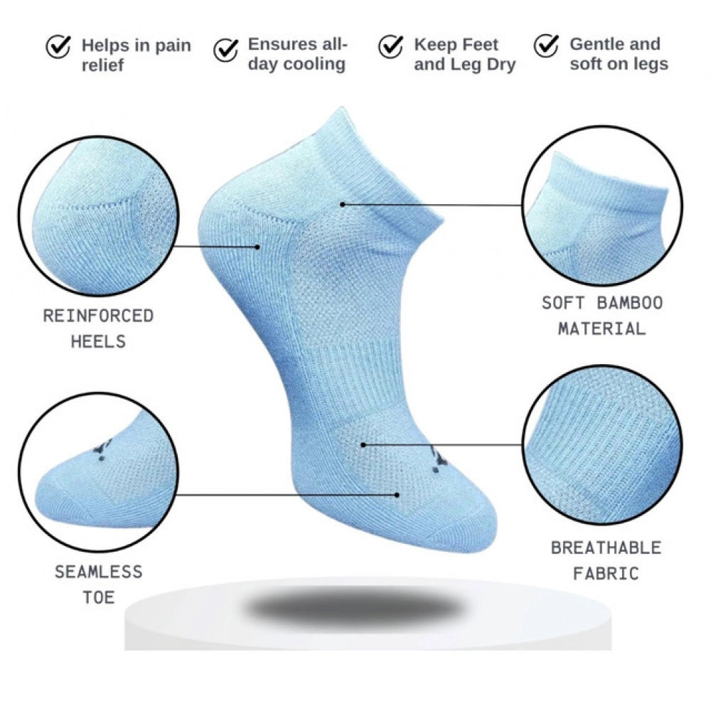 Generic 3_Pair Set Unisex Casual Cotton Printed Low Cut Socks (Multicolor)