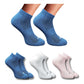 Generic 3_Pair Set Unisex Casual Cotton Printed Low Cut Socks (Multicolor)