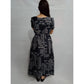 Generic Women's Casual Crepe Half Sleeves Dress (Black)