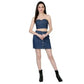 Generic Women's Casual Denim Sleeveless Bluster Top (Blue)