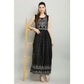 Generic Women's Casual Rayon Sleeveless Kurti (Black)