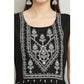 Generic Women's Casual Rayon Sleeveless Kurti (Black)