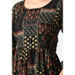 Generic Women's Casual Crepe 3-4th Sleeves Cord Set (Black)