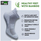 Generic 4_Pair Set Unisex Casual Bamboo Cotton Printed Ankle Length Socks (Multicolor)