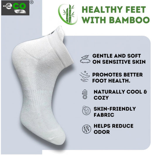 Generic 4_Pair Set Unisex Casual Bamboo Cotton Printed Ankle Length Socks (Multicolor)