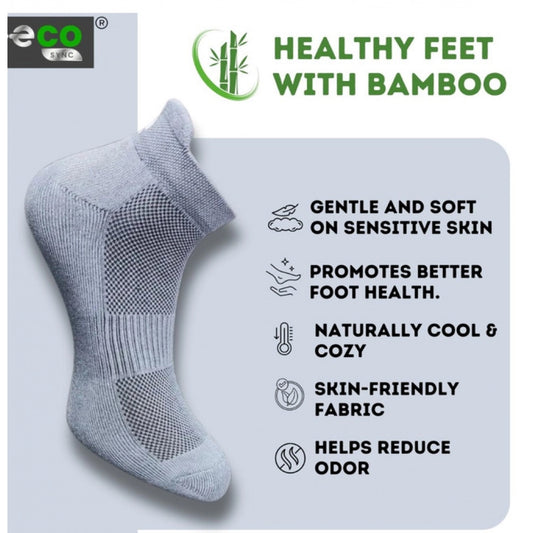 Generic 4_Pair Set Unisex Casual Bamboo Cotton Printed Ankle Length Socks (Multicolor)