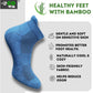 Generic 4_Pair Set Unisex Casual Bamboo Cotton Printed Ankle Length Socks (Multicolor)