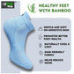 Generic 4_Pair Set Unisex Casual Bamboo Cotton Printed Ankle Length Socks (Multicolor)