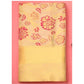 Generic Women's Soft Lichi Silk Printed Saree With Unstitched Blouse 5.5Mtr (Gold)
