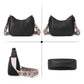 Generic Women's PU Leather Zipper Sling Bag (Black)