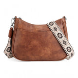 Generic Women's PU Leather Zipper Sling Bag
